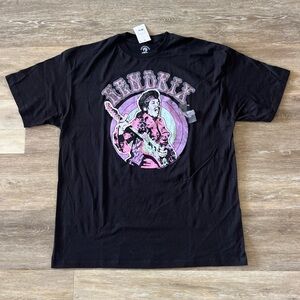 NWT Authentic Hendrix Men’s Jimi Hendrix Graphic T-Shirt Black Size XL